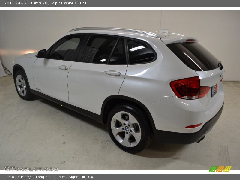 Alpine White / Beige 2013 BMW X1 sDrive 28i