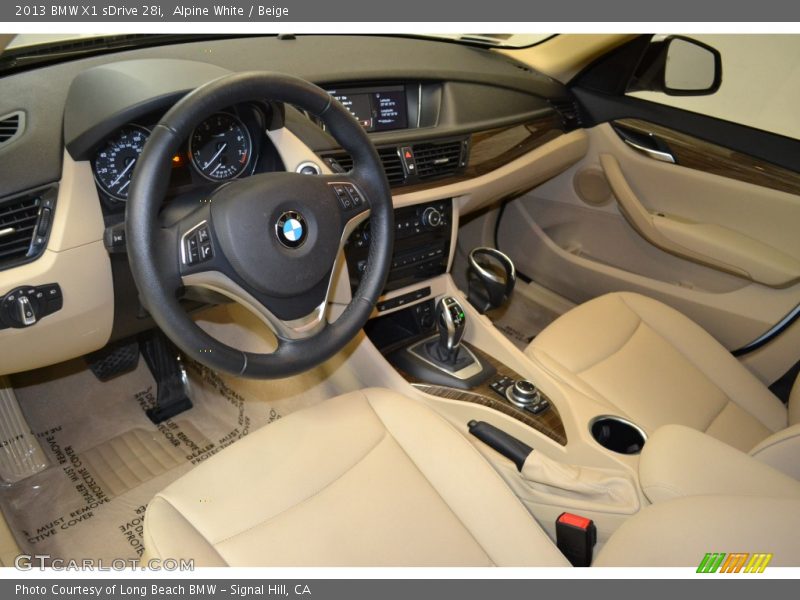Alpine White / Beige 2013 BMW X1 sDrive 28i