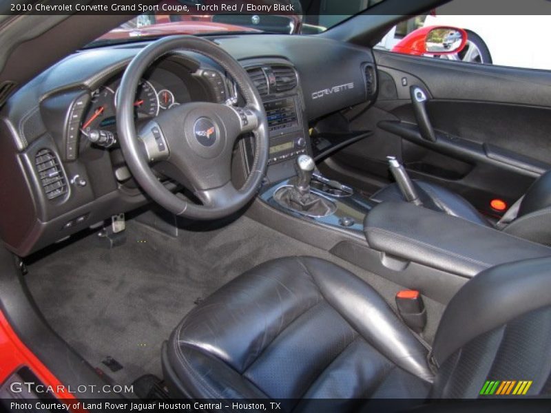 Ebony Black Interior - 2010 Corvette Grand Sport Coupe 