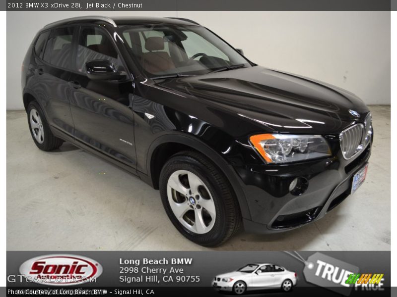 Jet Black / Chestnut 2012 BMW X3 xDrive 28i