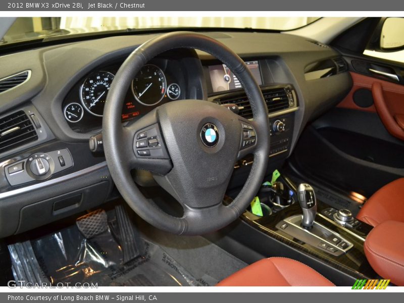 Jet Black / Chestnut 2012 BMW X3 xDrive 28i