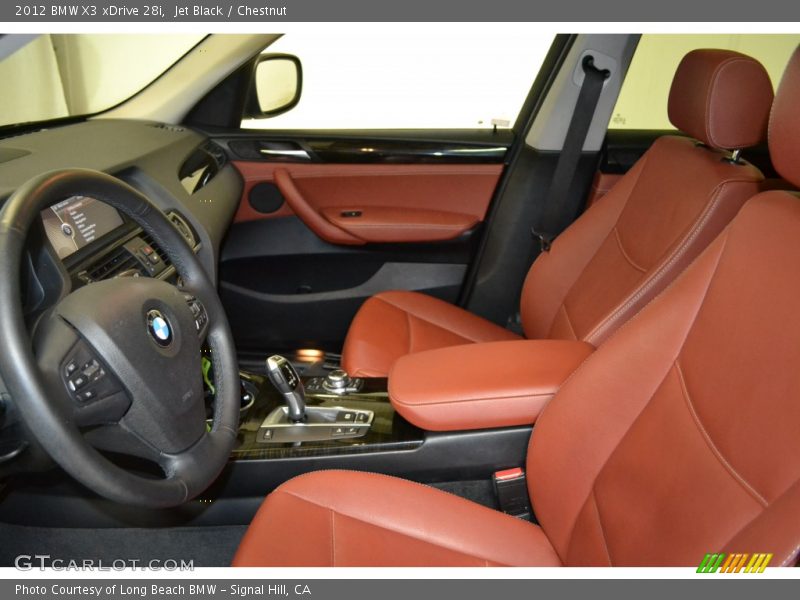 Jet Black / Chestnut 2012 BMW X3 xDrive 28i