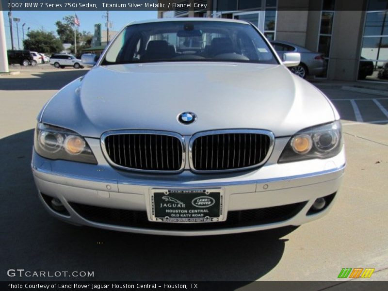 Titanium Silver Metallic / Flannel Grey 2007 BMW 7 Series 750i Sedan