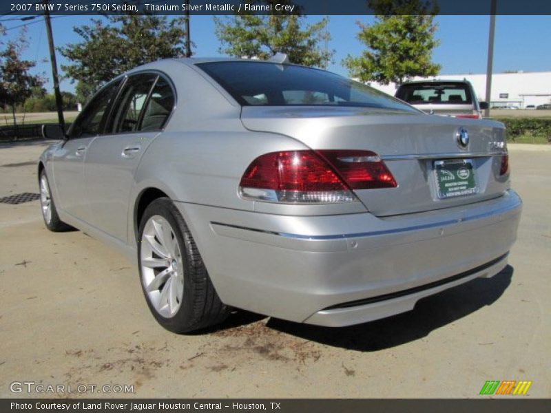 Titanium Silver Metallic / Flannel Grey 2007 BMW 7 Series 750i Sedan