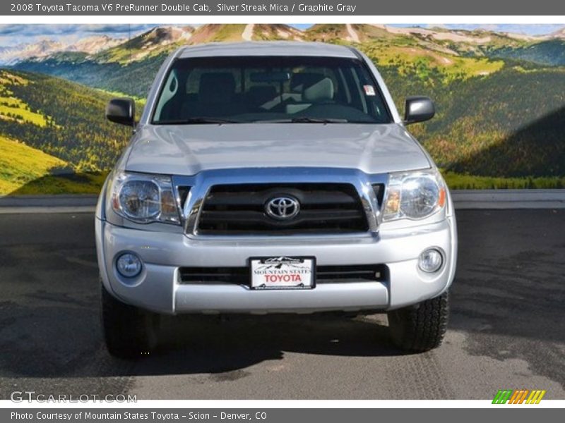 Silver Streak Mica / Graphite Gray 2008 Toyota Tacoma V6 PreRunner Double Cab