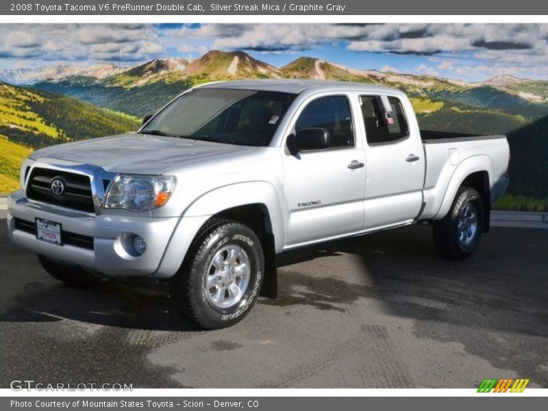 Silver Streak Mica / Graphite Gray 2008 Toyota Tacoma V6 PreRunner Double Cab