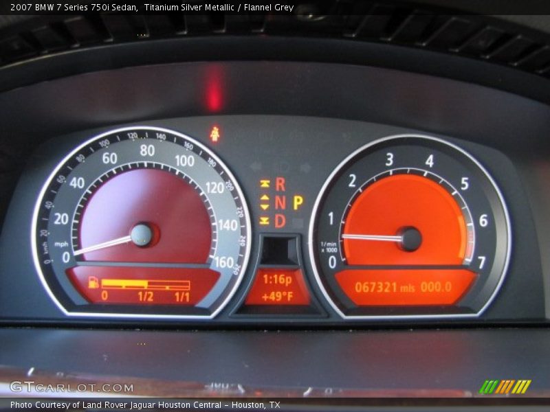 Titanium Silver Metallic / Flannel Grey 2007 BMW 7 Series 750i Sedan