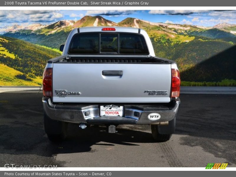Silver Streak Mica / Graphite Gray 2008 Toyota Tacoma V6 PreRunner Double Cab