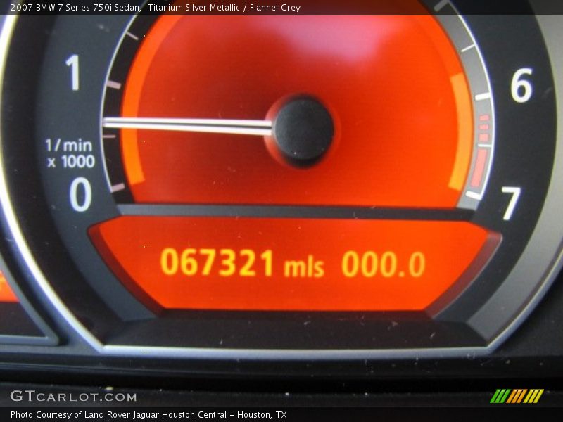 Titanium Silver Metallic / Flannel Grey 2007 BMW 7 Series 750i Sedan