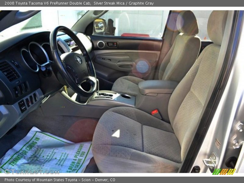 Silver Streak Mica / Graphite Gray 2008 Toyota Tacoma V6 PreRunner Double Cab