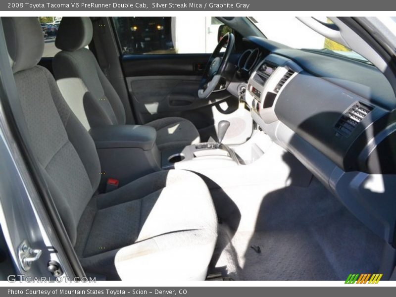 Silver Streak Mica / Graphite Gray 2008 Toyota Tacoma V6 PreRunner Double Cab