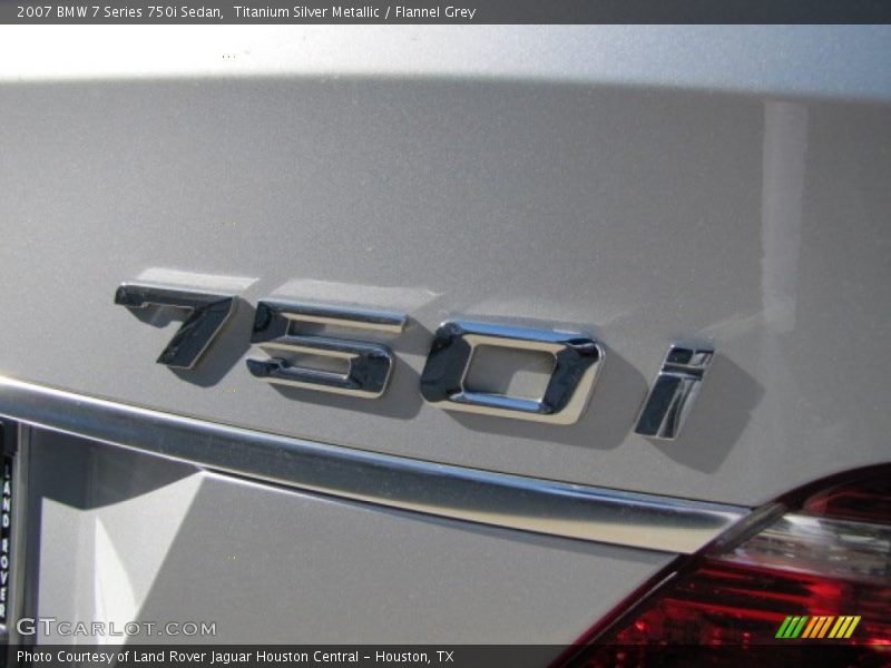 Titanium Silver Metallic / Flannel Grey 2007 BMW 7 Series 750i Sedan