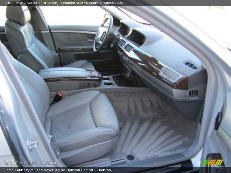 Titanium Silver Metallic / Flannel Grey 2007 BMW 7 Series 750i Sedan