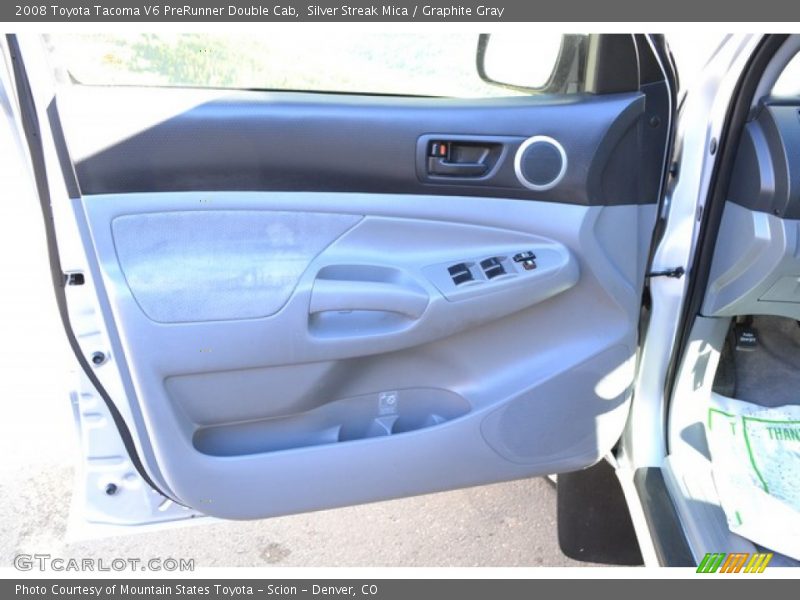 Silver Streak Mica / Graphite Gray 2008 Toyota Tacoma V6 PreRunner Double Cab