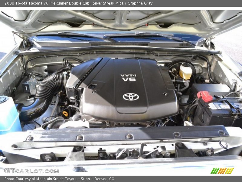 Silver Streak Mica / Graphite Gray 2008 Toyota Tacoma V6 PreRunner Double Cab