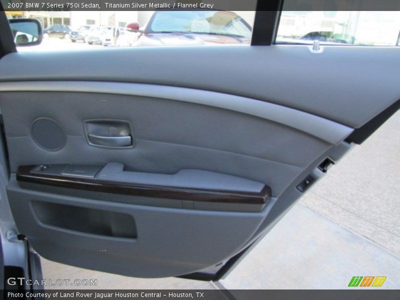 Titanium Silver Metallic / Flannel Grey 2007 BMW 7 Series 750i Sedan