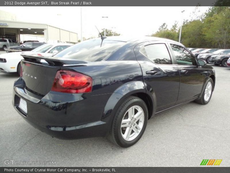 Blue Streak Pearl / Black 2012 Dodge Avenger SXT