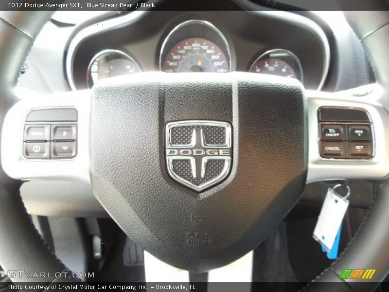 Blue Streak Pearl / Black 2012 Dodge Avenger SXT