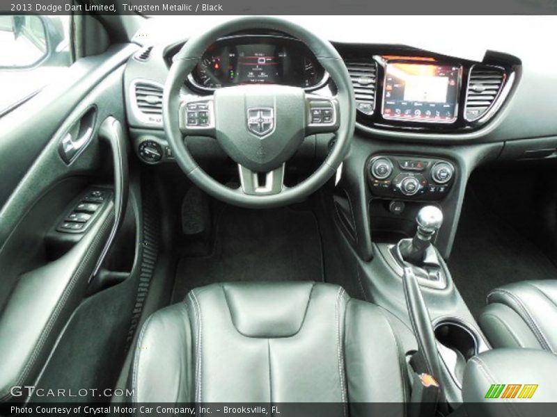 Tungsten Metallic / Black 2013 Dodge Dart Limited