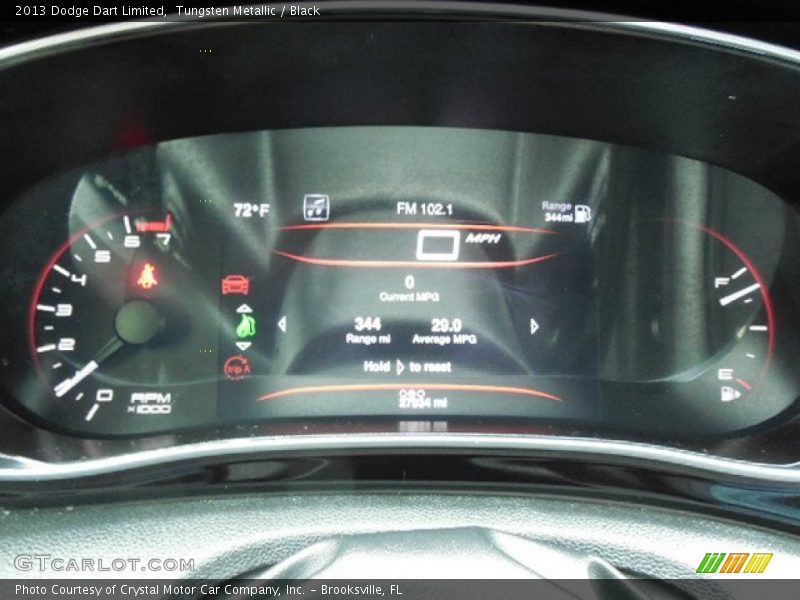 Tungsten Metallic / Black 2013 Dodge Dart Limited
