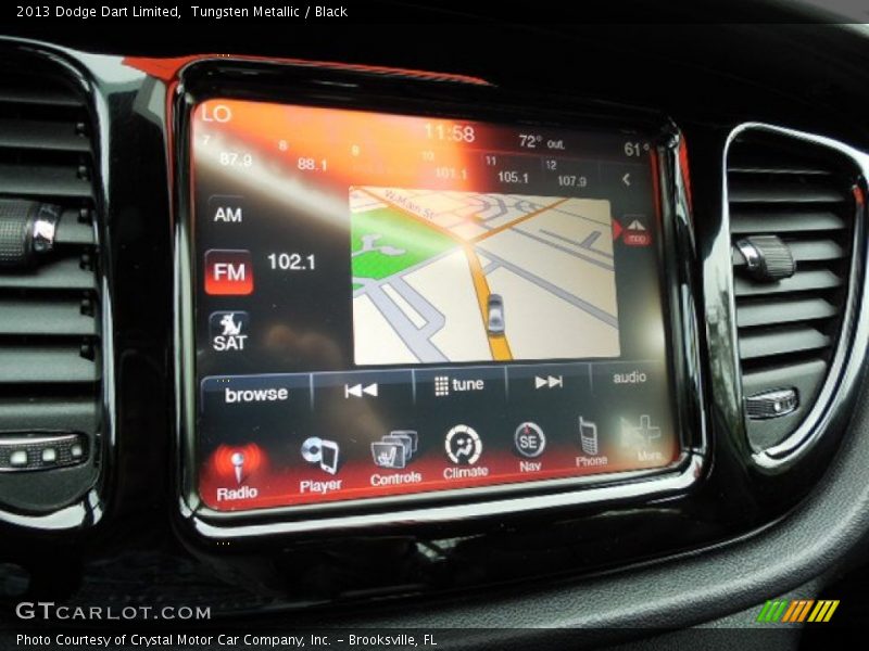 Tungsten Metallic / Black 2013 Dodge Dart Limited