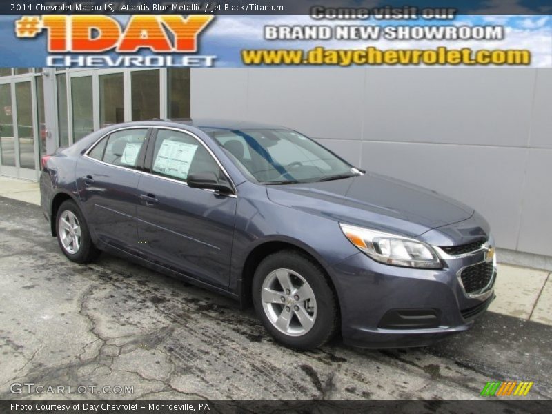 Atlantis Blue Metallic / Jet Black/Titanium 2014 Chevrolet Malibu LS