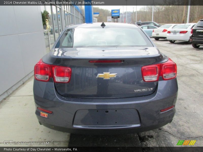 Atlantis Blue Metallic / Jet Black/Titanium 2014 Chevrolet Malibu LS