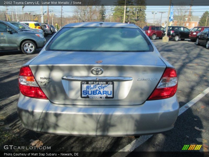 Lunar Mist Metallic / Stone 2002 Toyota Camry LE