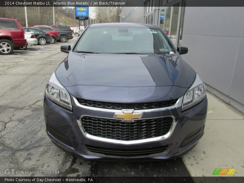 Atlantis Blue Metallic / Jet Black/Titanium 2014 Chevrolet Malibu LS