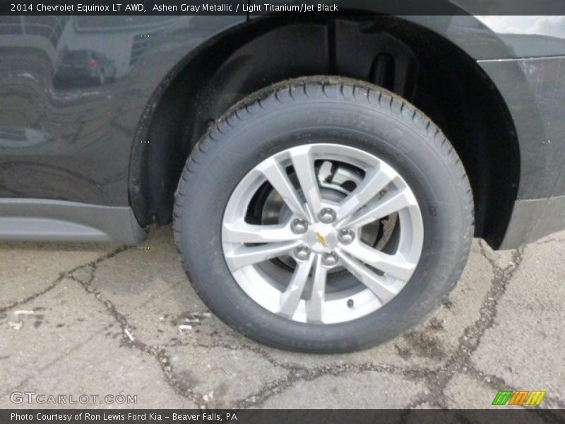 Ashen Gray Metallic / Light Titanium/Jet Black 2014 Chevrolet Equinox LT AWD