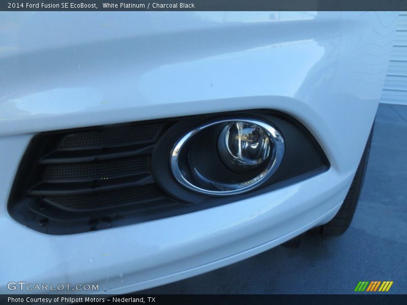 White Platinum / Charcoal Black 2014 Ford Fusion SE EcoBoost