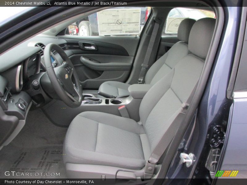 Atlantis Blue Metallic / Jet Black/Titanium 2014 Chevrolet Malibu LS