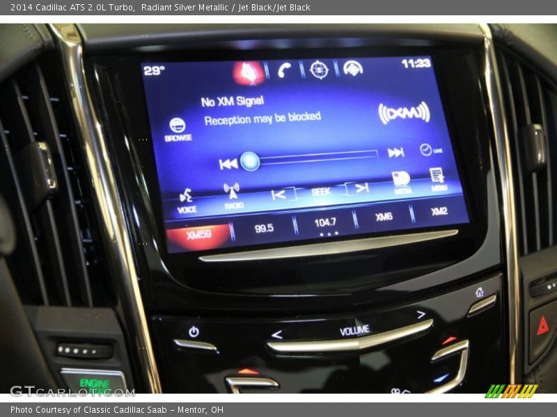 Radiant Silver Metallic / Jet Black/Jet Black 2014 Cadillac ATS 2.0L Turbo