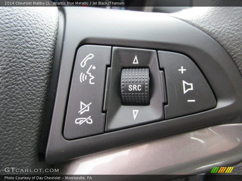 Atlantis Blue Metallic / Jet Black/Titanium 2014 Chevrolet Malibu LS