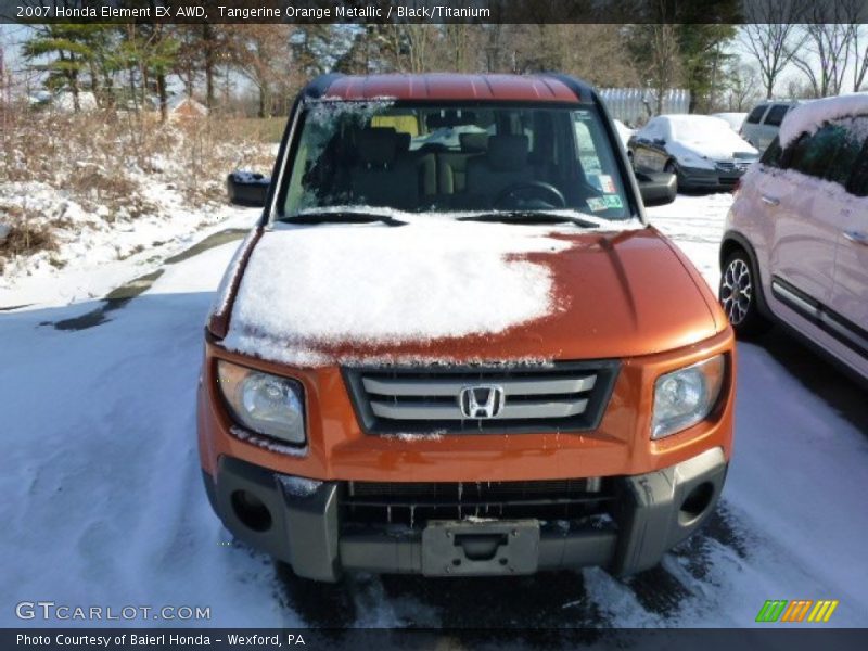 Tangerine Orange Metallic / Black/Titanium 2007 Honda Element EX AWD