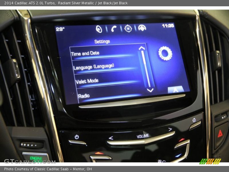 Radiant Silver Metallic / Jet Black/Jet Black 2014 Cadillac ATS 2.0L Turbo