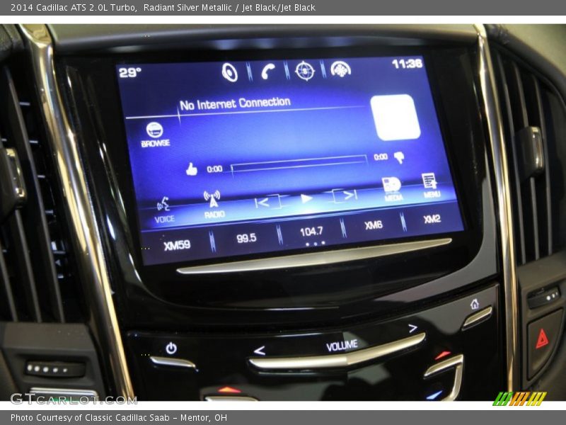 Radiant Silver Metallic / Jet Black/Jet Black 2014 Cadillac ATS 2.0L Turbo