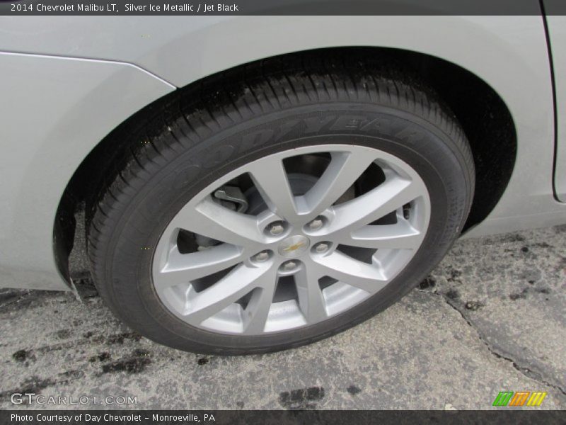 Silver Ice Metallic / Jet Black 2014 Chevrolet Malibu LT
