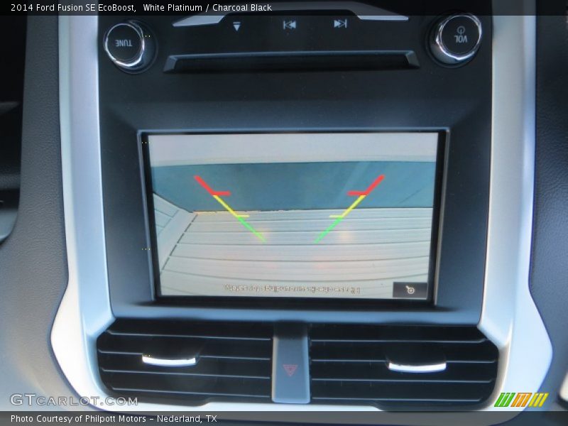 White Platinum / Charcoal Black 2014 Ford Fusion SE EcoBoost