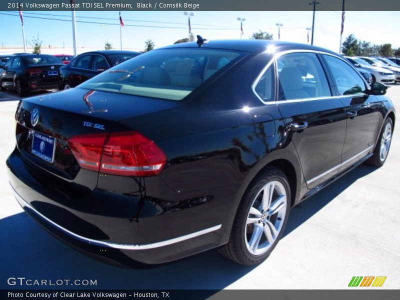 Black / Cornsilk Beige 2014 Volkswagen Passat TDI SEL Premium