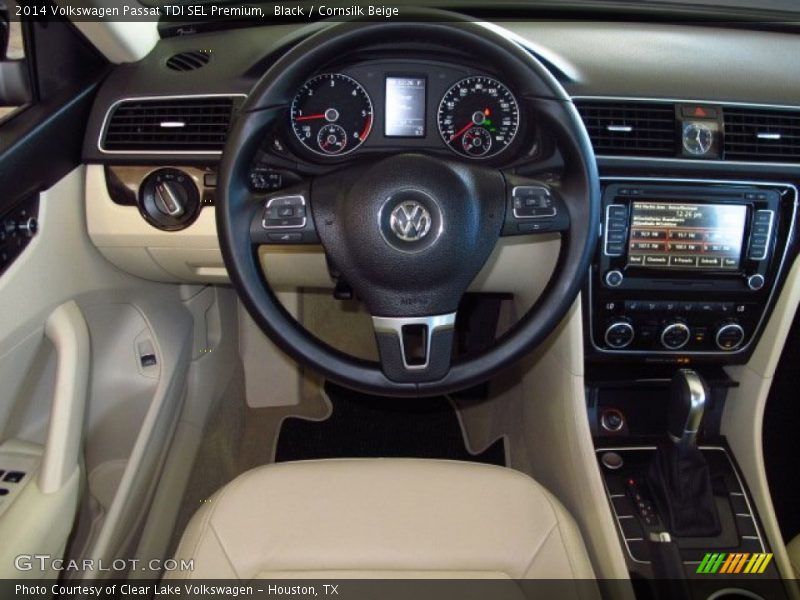 Black / Cornsilk Beige 2014 Volkswagen Passat TDI SEL Premium