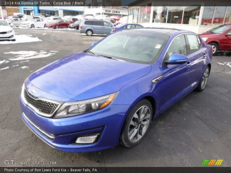 Corsa Blue / Black 2014 Kia Optima SX Turbo