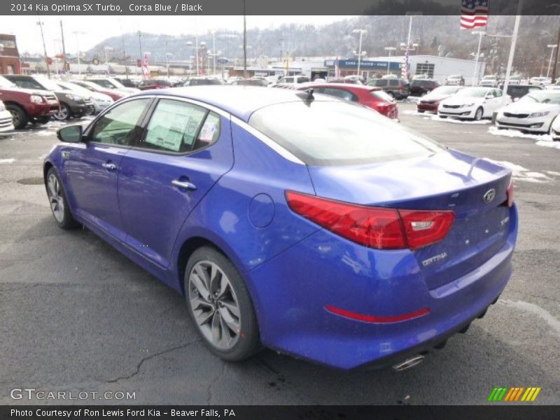 Corsa Blue / Black 2014 Kia Optima SX Turbo