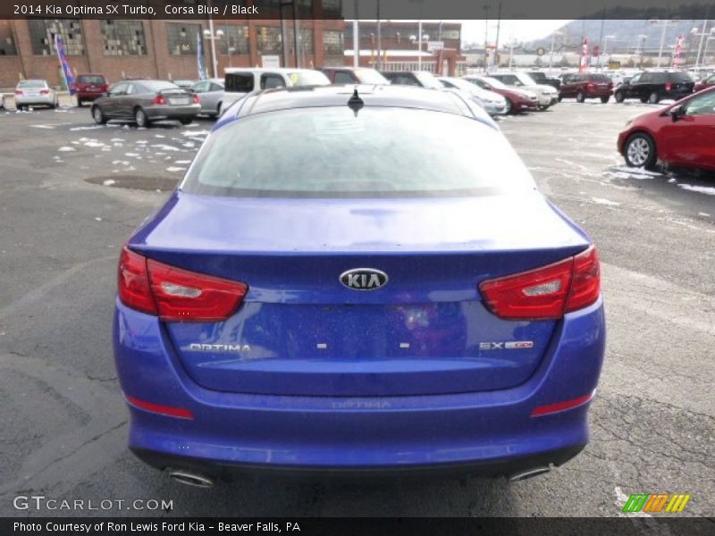 Corsa Blue / Black 2014 Kia Optima SX Turbo