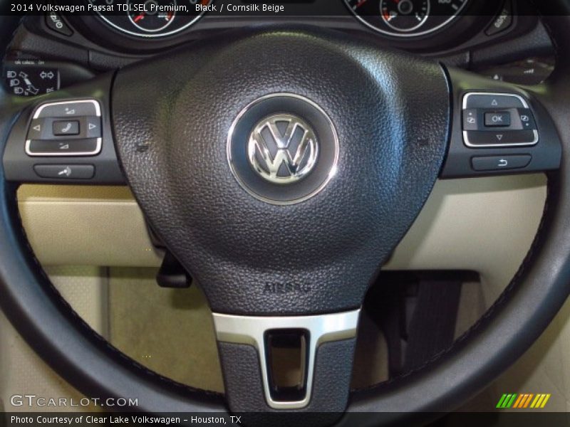 Black / Cornsilk Beige 2014 Volkswagen Passat TDI SEL Premium