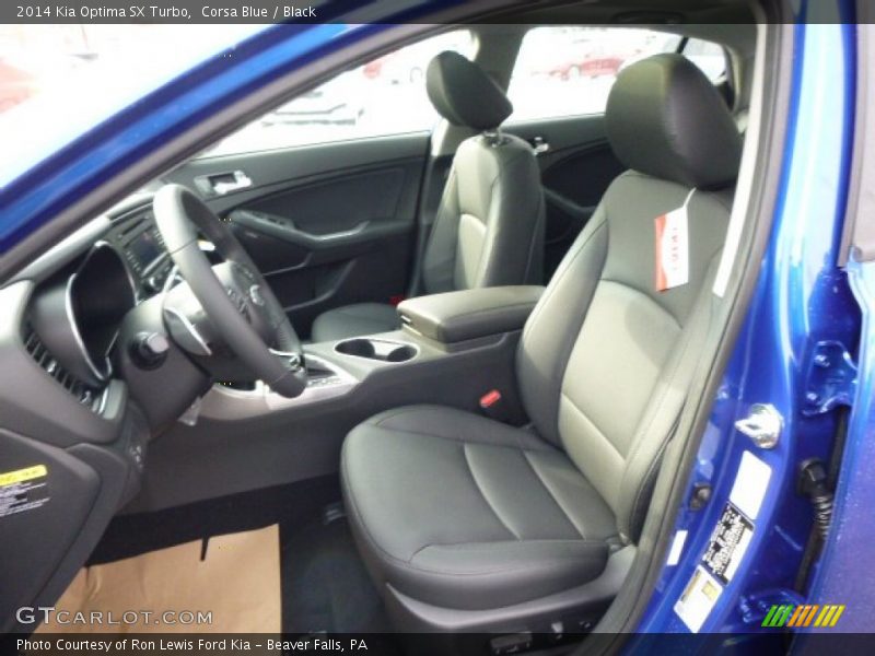 Corsa Blue / Black 2014 Kia Optima SX Turbo