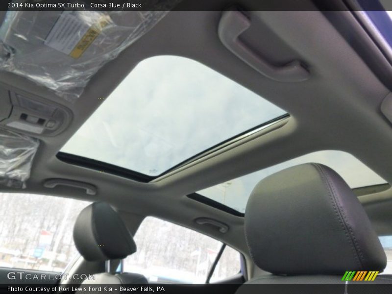 Corsa Blue / Black 2014 Kia Optima SX Turbo