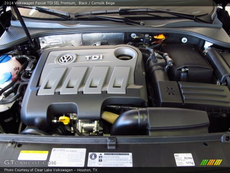 Black / Cornsilk Beige 2014 Volkswagen Passat TDI SEL Premium
