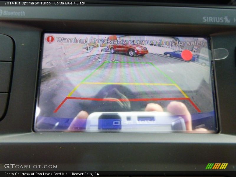 Corsa Blue / Black 2014 Kia Optima SX Turbo