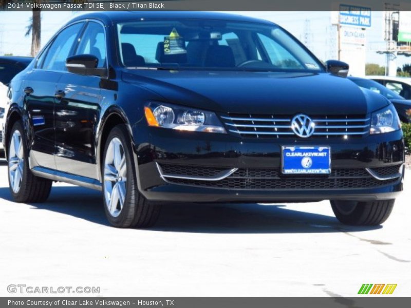 Black / Titan Black 2014 Volkswagen Passat TDI SE